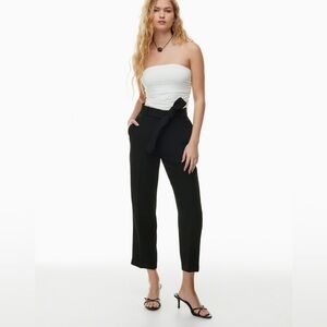 Aritzia Cropped Dress Slacks, 4, Black